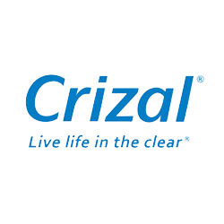 An image of the Crizal Brand Logo. Crizal is featured at Correct Vision of Boca Raton. 
