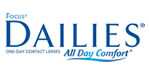 An image of Focus Dailies Brand Contact Lenses.