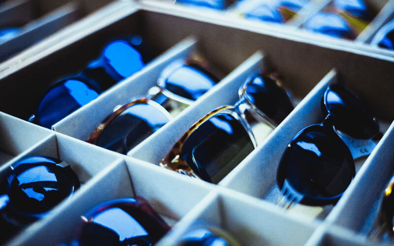 An image of the large selection of sunglasses on offer at West Boca Raton's leading eye care center, Correct Vision!